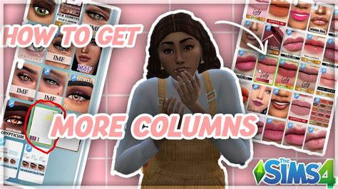 The Sims 4 CAS Mod: More Columns .